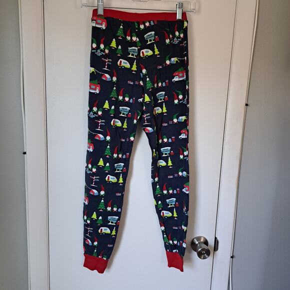 Wondershop Christmas RV/Camping Print Blue Pajama Set Women's XS - Picture 4 of 7